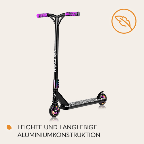 Lionelo Whizz Black Carbon Yellow — Hulajnoga